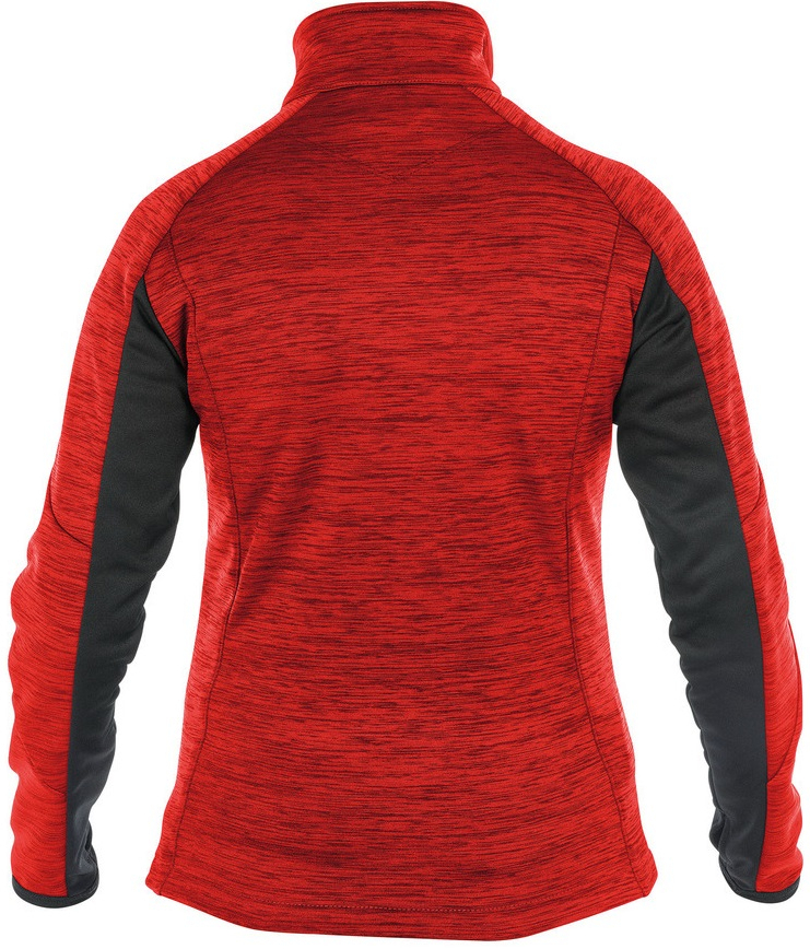 DASSY-Workwear, Damen-Fleecejacke CONVEX, rot/schwarz