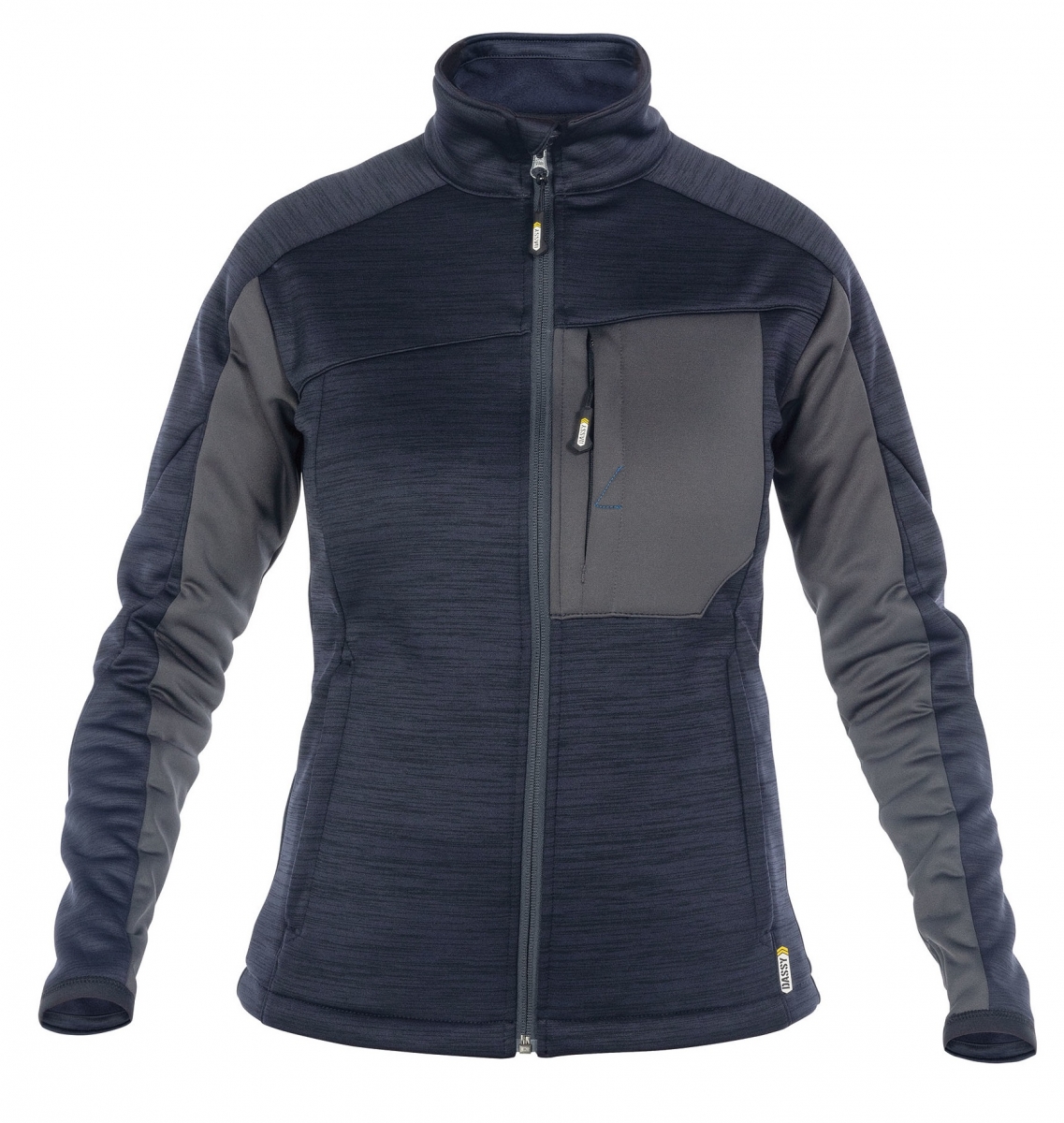DASSY-Workwear, Damen-Fleecejacke "CONVEX", blau/grau