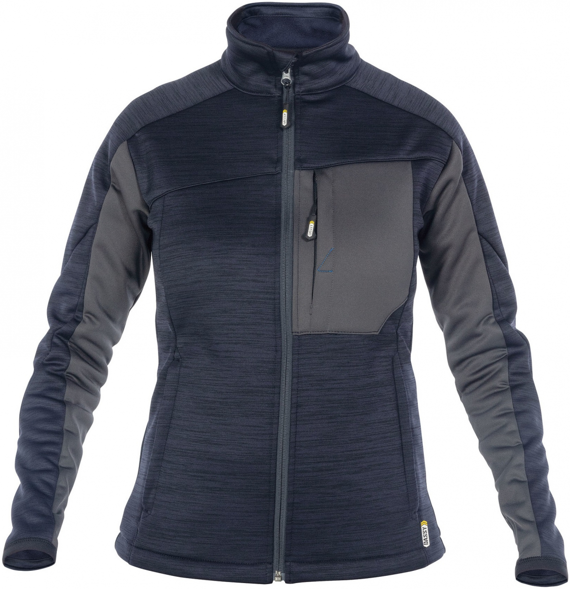 DASSY-Workwear, Damen-Fleecejacke CONVEX, blau/grau
