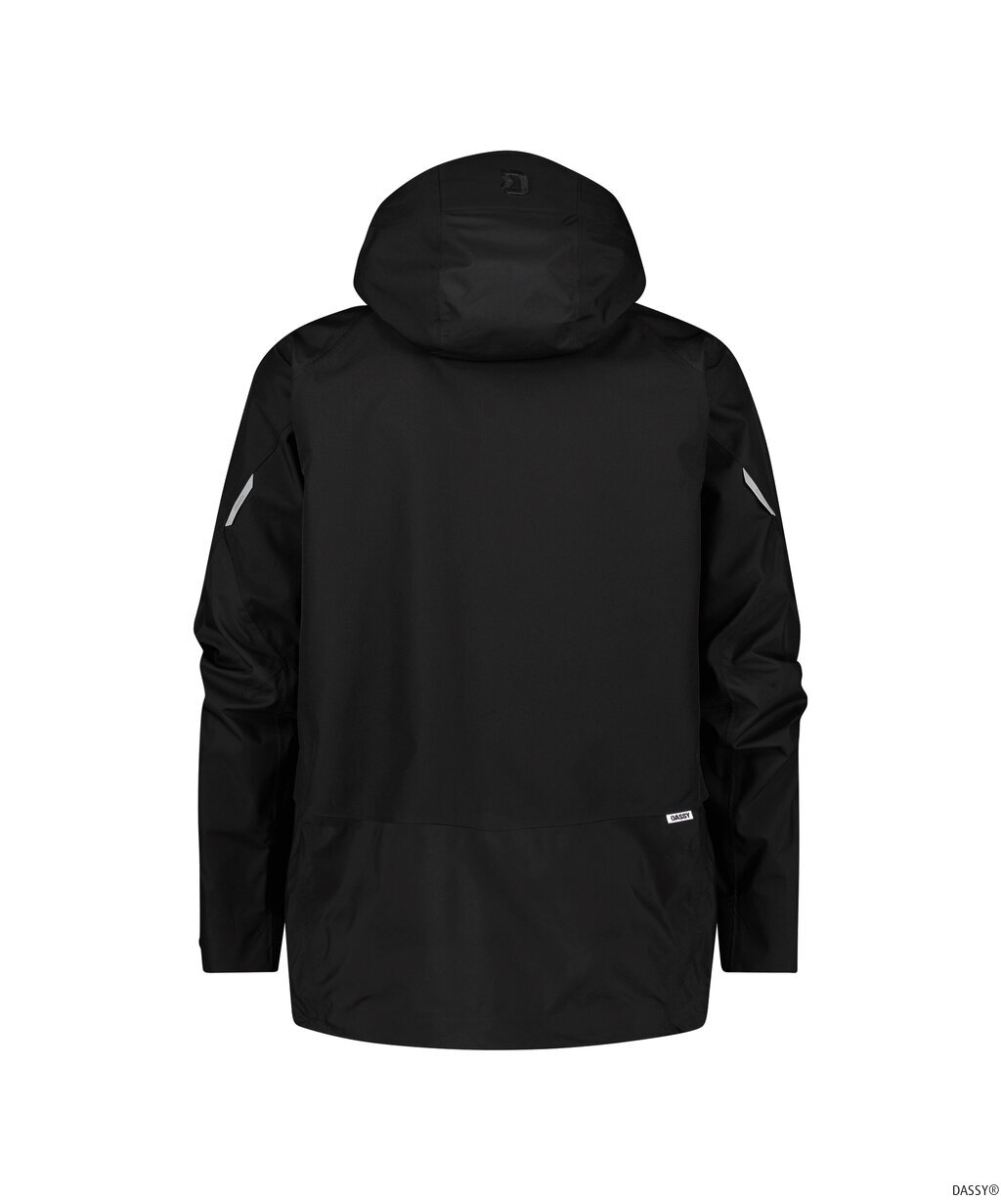 DASSY-Regenjacke VIRUNGA, 170g/m², schwarz
