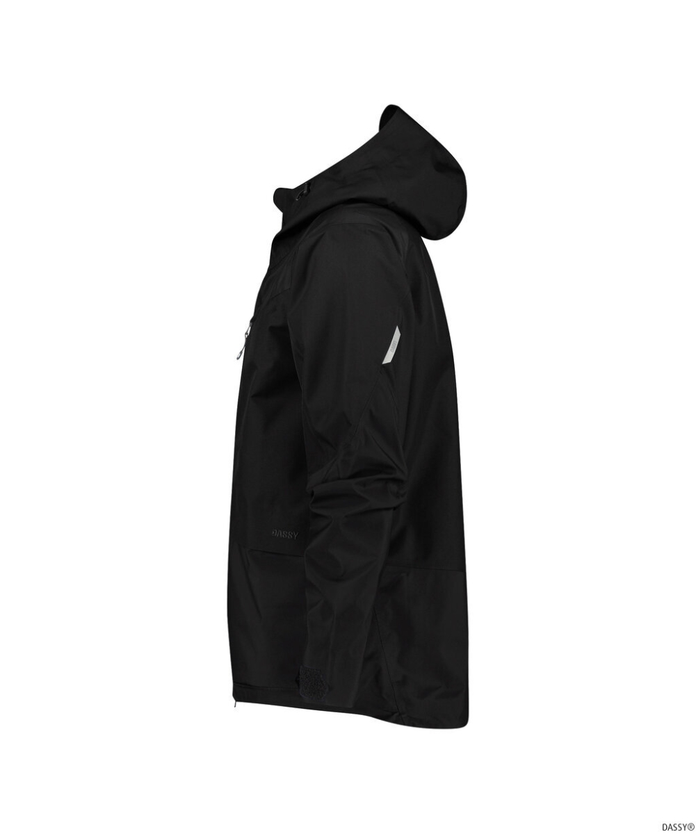 DASSY-Regenjacke VIRUNGA, 170g/m², schwarz