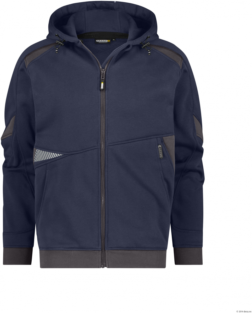 DASSY-Kapuzensweatshirt, LUNAX, nachtblau/anthrazitgrau