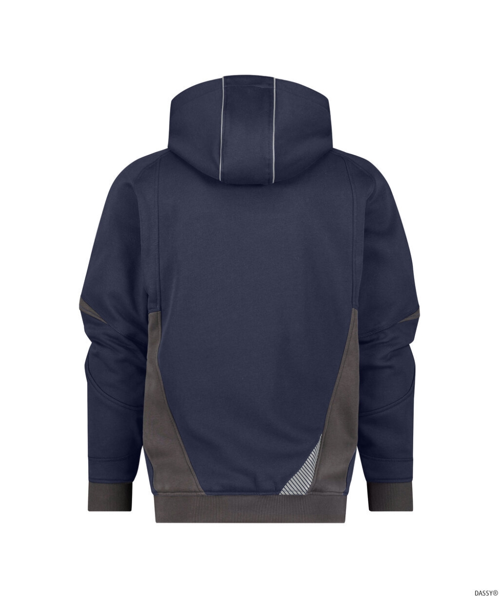 DASSY-Kapuzensweatshirt, LUNAX, nachtblau/anthrazitgrau
