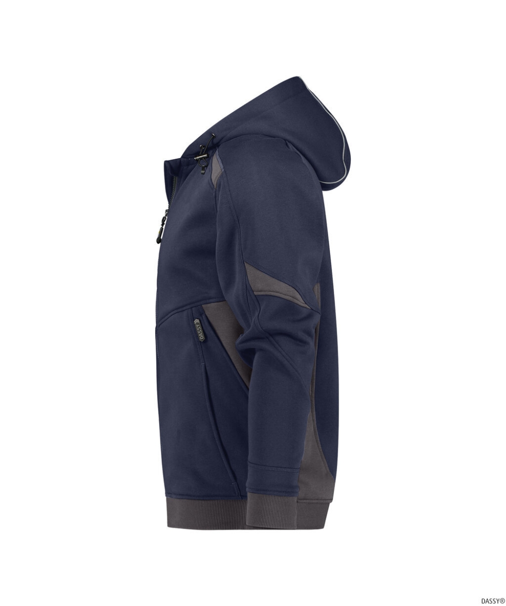 DASSY-Kapuzensweatshirt, LUNAX, nachtblau/anthrazitgrau