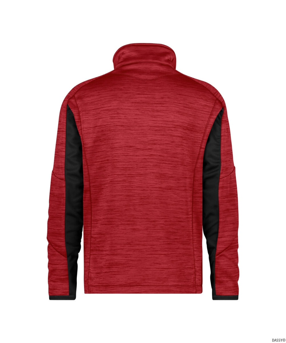 DASSY-Midlayer Jacke, CONVEX NEXT, rot/schwarz