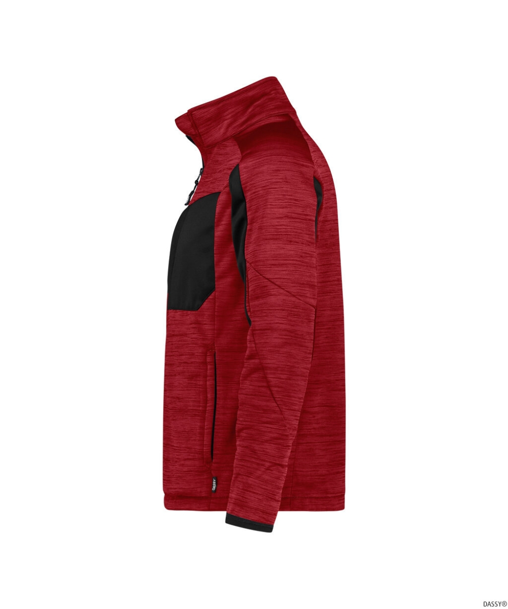 DASSY-Midlayer Jacke, CONVEX NEXT, rot/schwarz