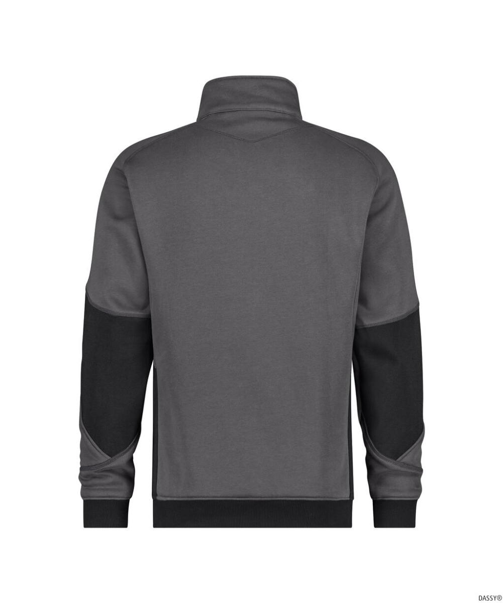 DASSY-Sweatshirt, Velox NEXT, anthrazitgrau/schwarz