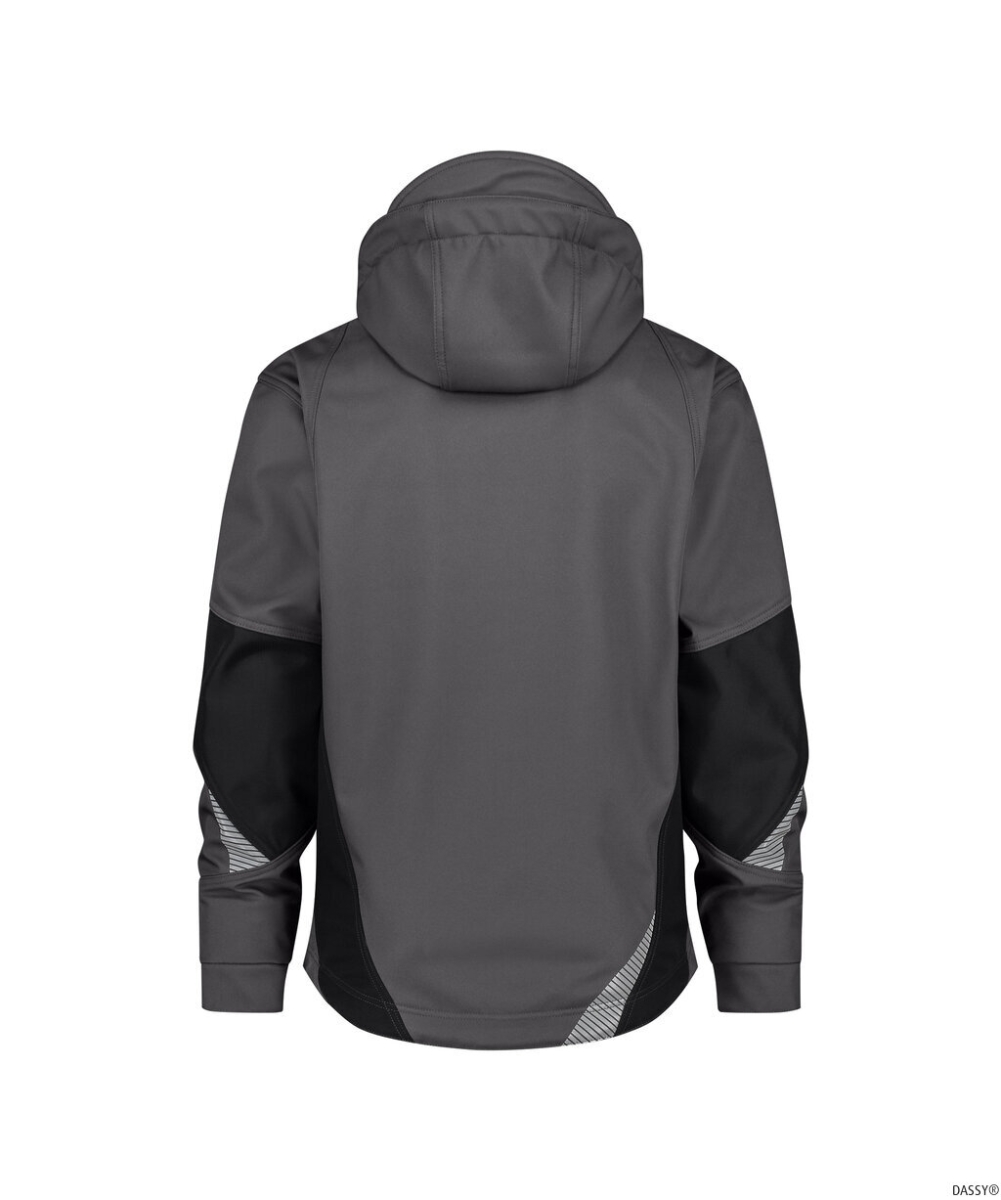 DASSY-Softshell-Jacke, GRAVITY NEXT, anthrazitgrau/schwarz