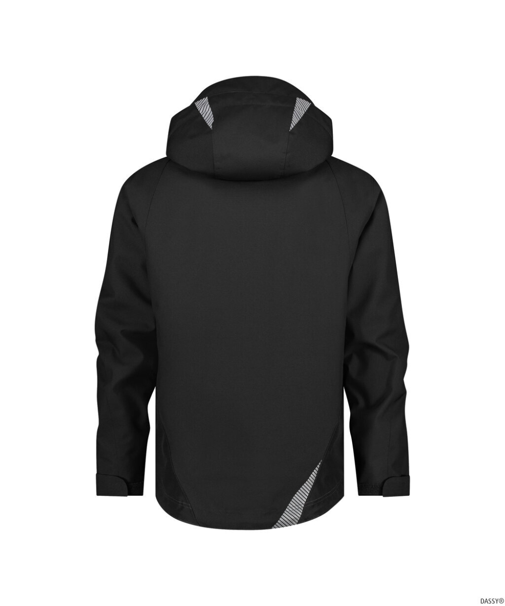 DASSY-Wasser- und winddichte Arbeitsjacke, HYPER NEXT, schwarz
