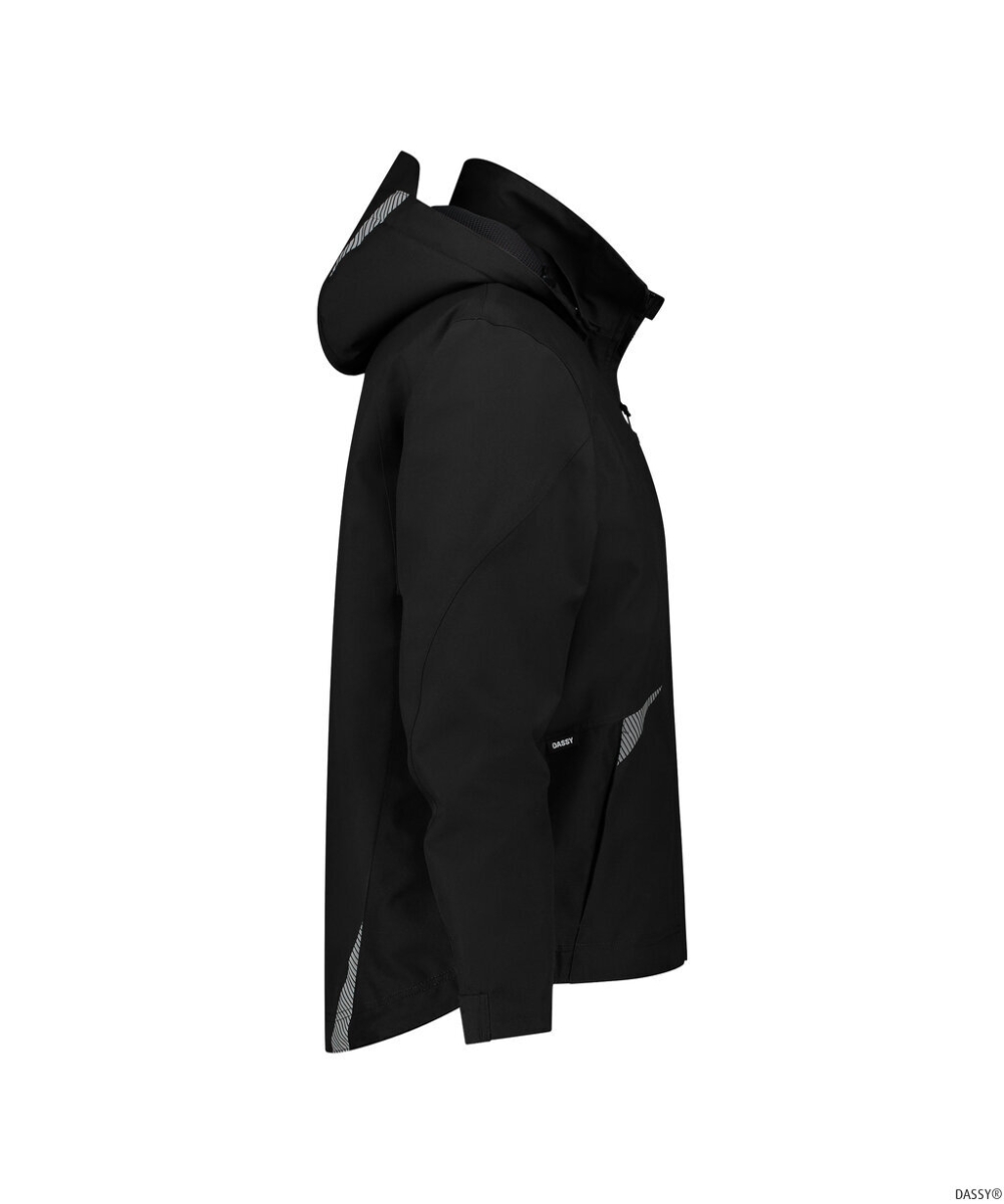 DASSY-Wasser- und winddichte Arbeitsjacke, HYPER NEXT, schwarz
