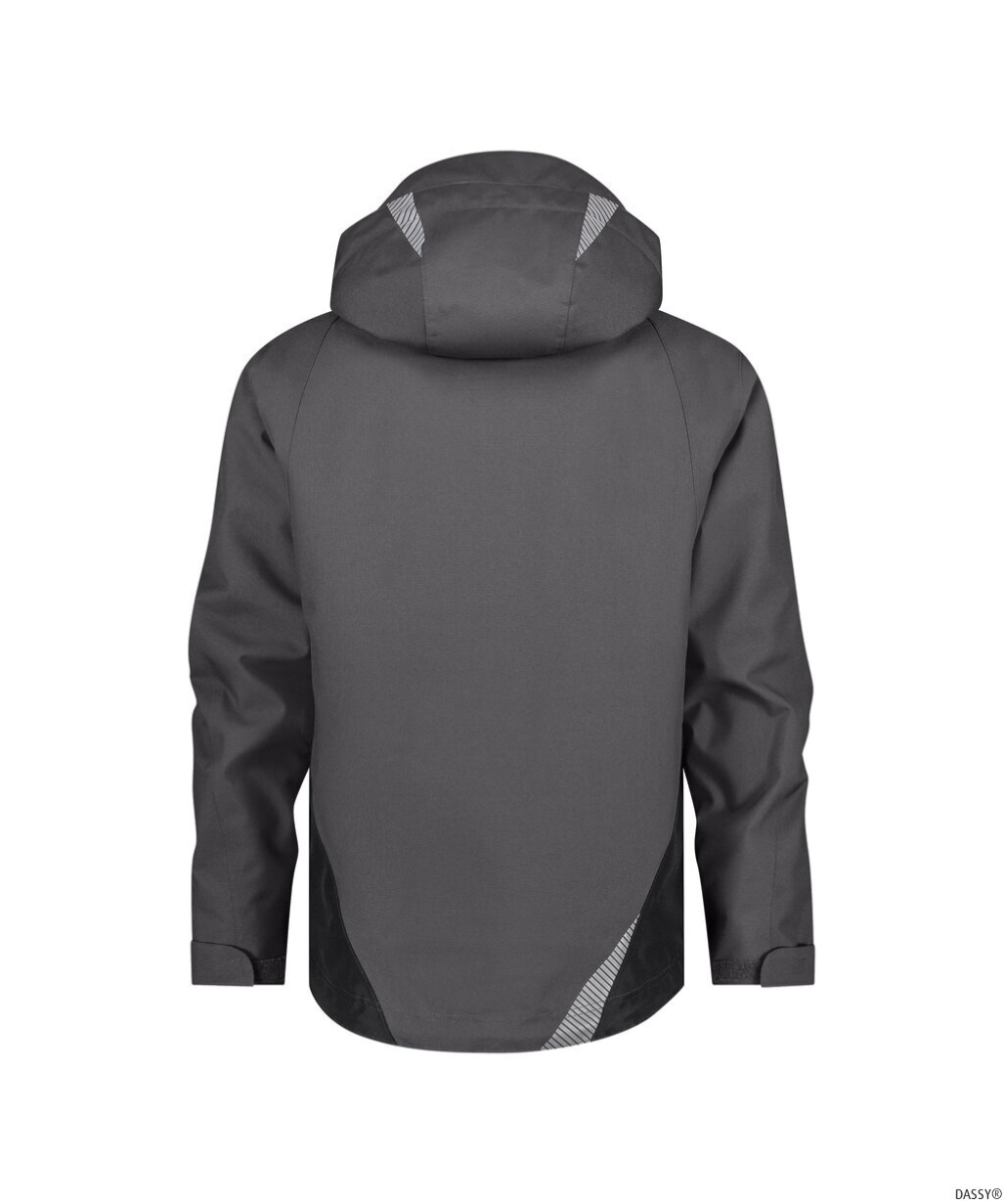 DASSY-Wasser- und winddichte Arbeitsjacke, HYPER NEXT, anthrazitgrau/schwarz