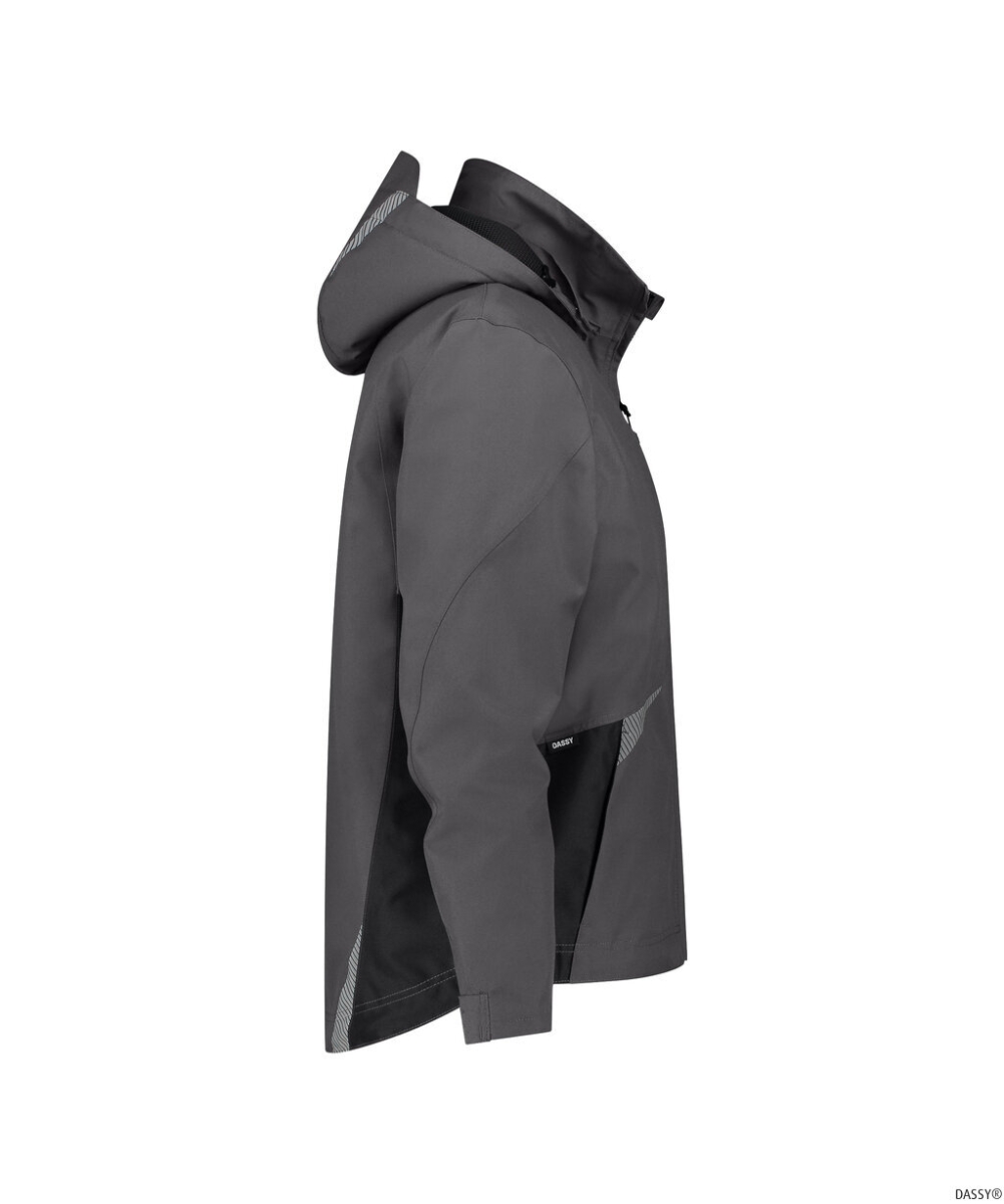 DASSY-Wasser- und winddichte Arbeitsjacke, HYPER NEXT, anthrazitgrau/schwarz