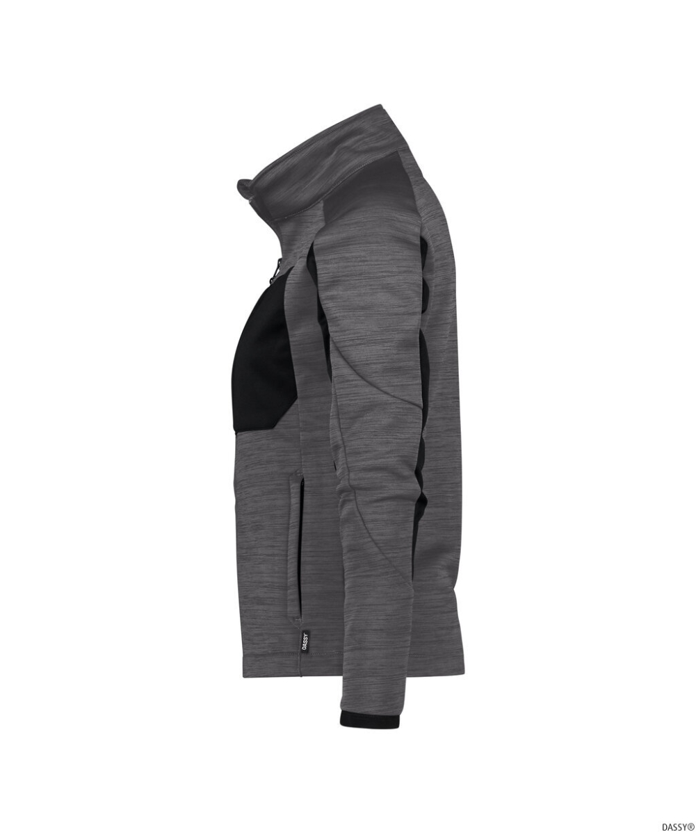 DASSY-Damen-Midlayer Jacke, CONVEX NEXT, anthrazitgrau/schwarz