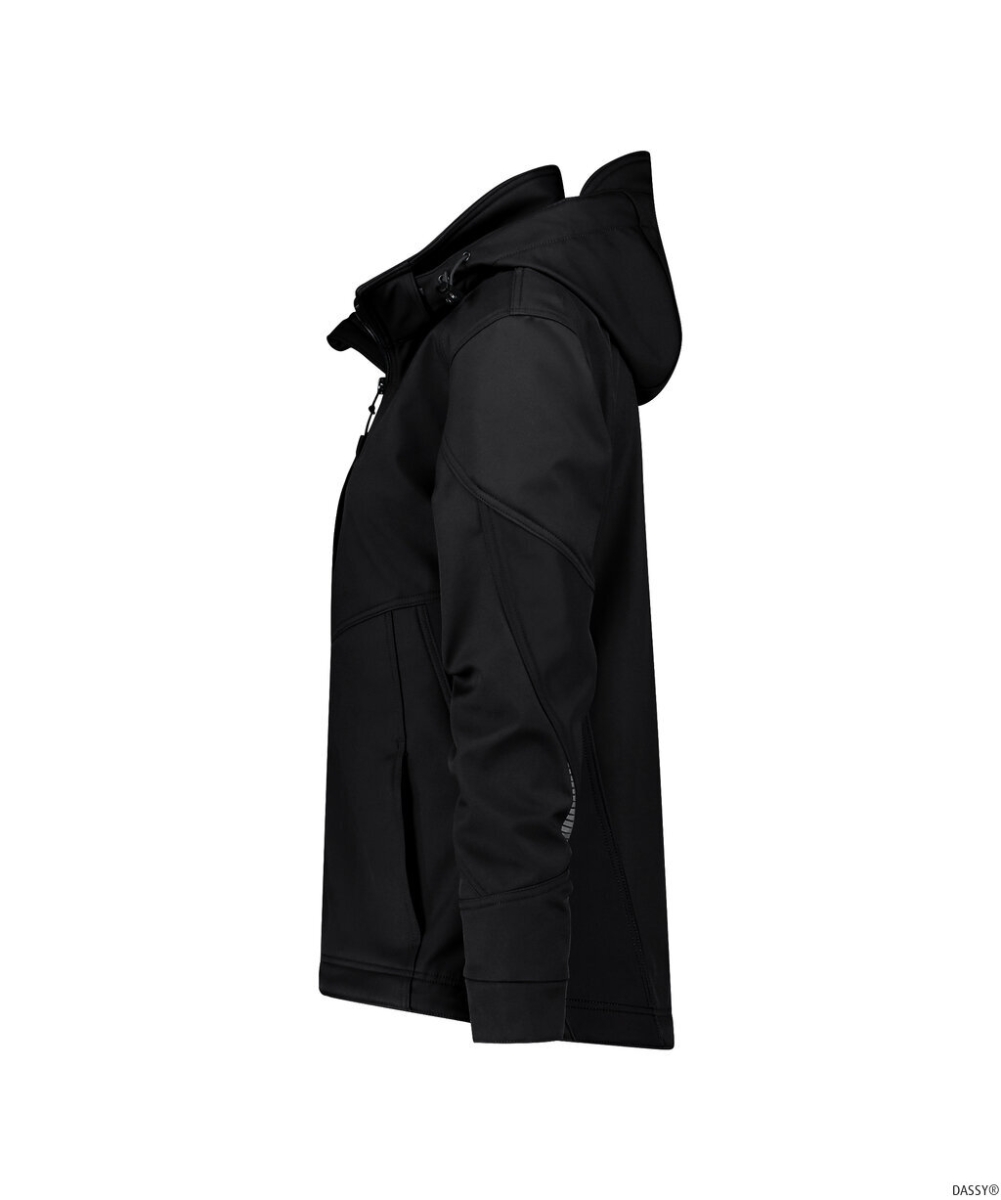 DASSY-Damen-Softshell-Jacke, GRAVITY NEXT, schwarz