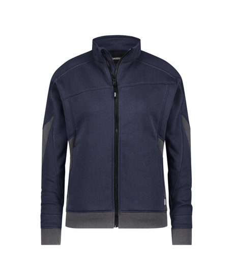 DASSY-Damen-Sweatshirt für Damen, VELOX NEXT, nachtblau/anthrazitgrau