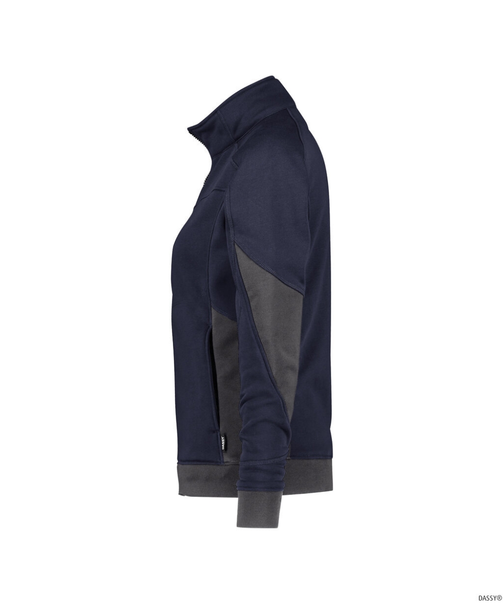 DASSY-Damen-Sweatshirt für Damen, VELOX NEXT, nachtblau/anthrazitgrau