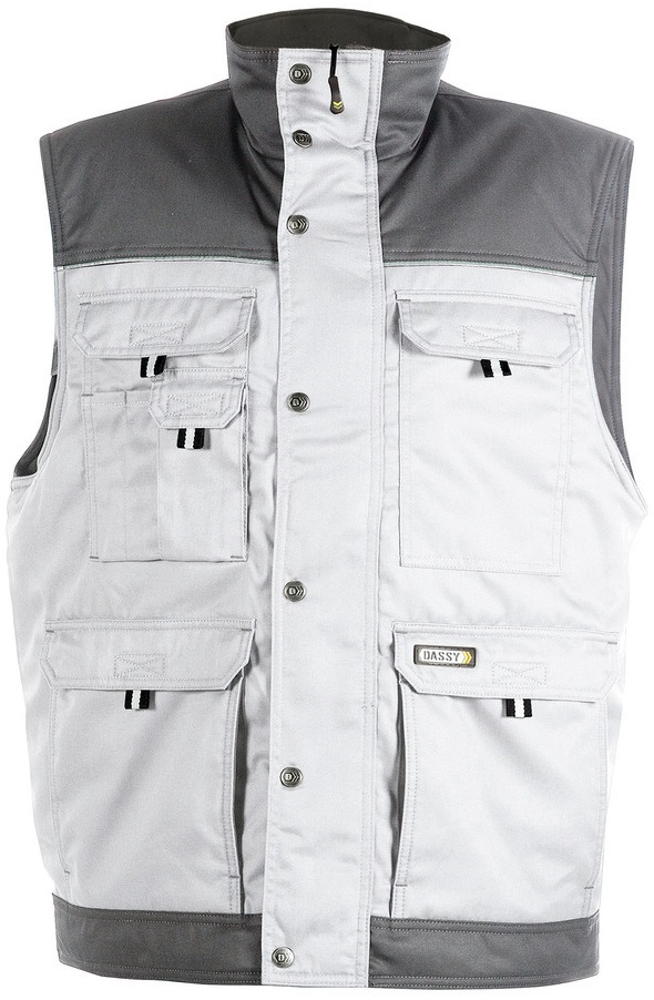 DASSY-Workwear, Weste HULST, weiß/grau
