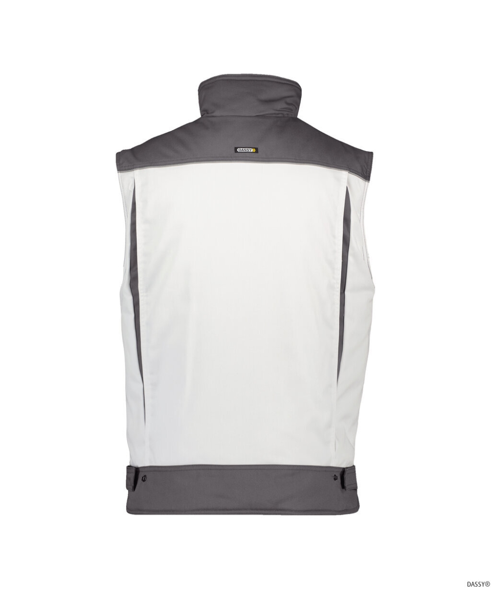 DASSY-Workwear, Weste HULST, weiß/grau