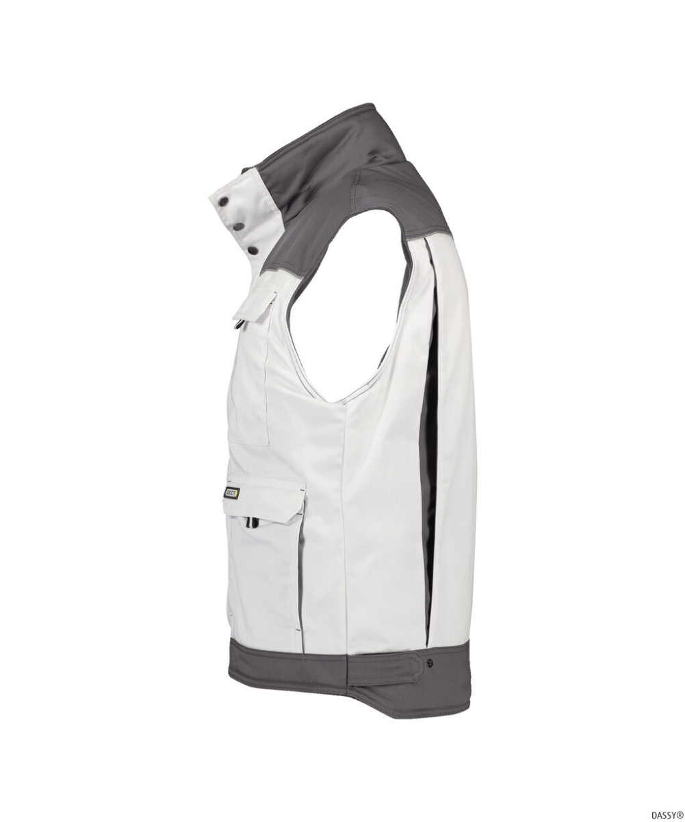 DASSY-Workwear, Weste HULST, weiß/grau