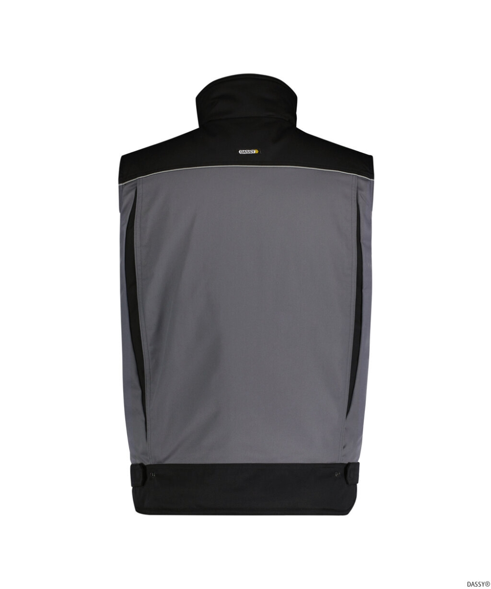 DASSY-Workwear, Weste HULST, grau/schwarz
