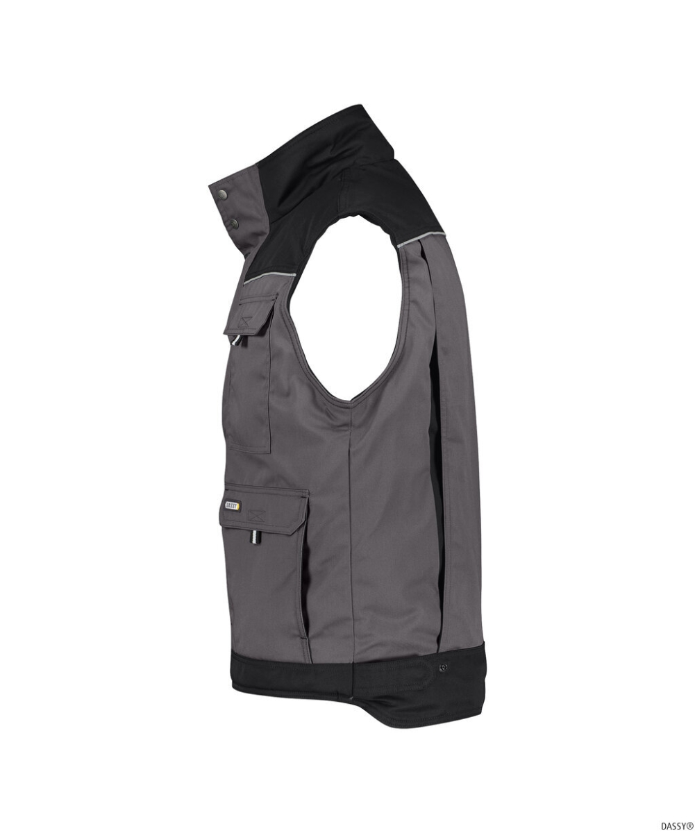 DASSY-Workwear, Weste HULST, grau/schwarz