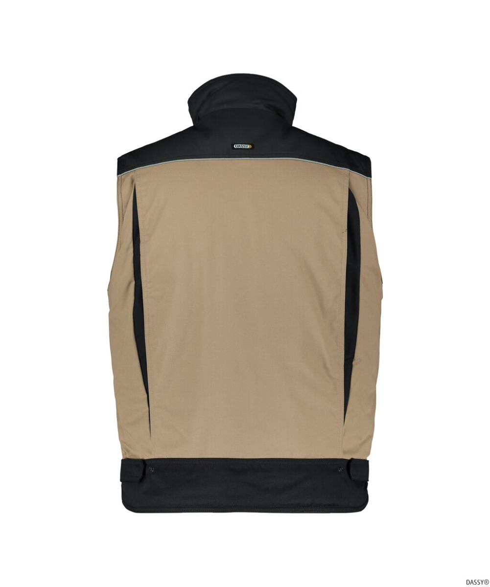 DASSY-Workwear, Weste HULST, khaki/schwarz