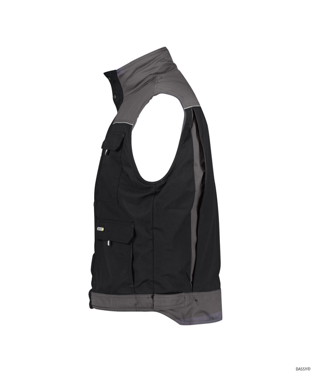 DASSY-Workwear, Weste HULST, schwarz/grau