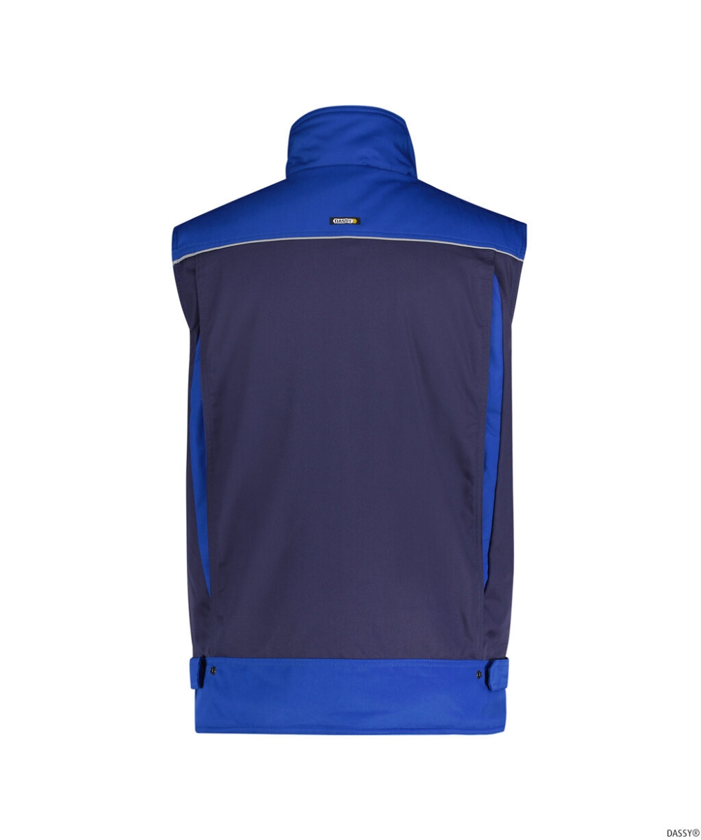 DASSY-Workwear, Weste HULST, dunkelblau/kornblau