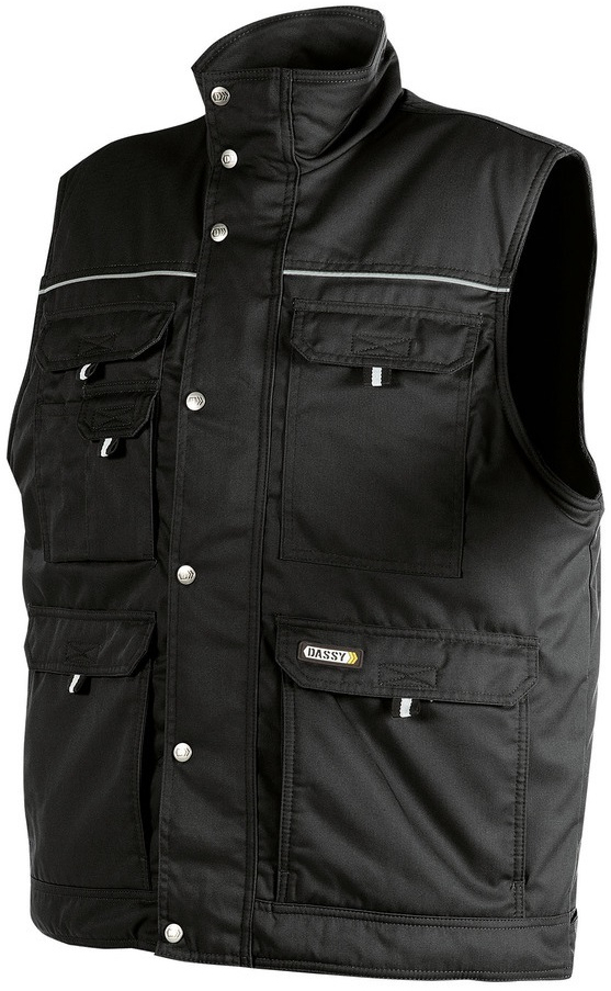 DASSY-Workwear, Winter-Weste MONS , schwarz