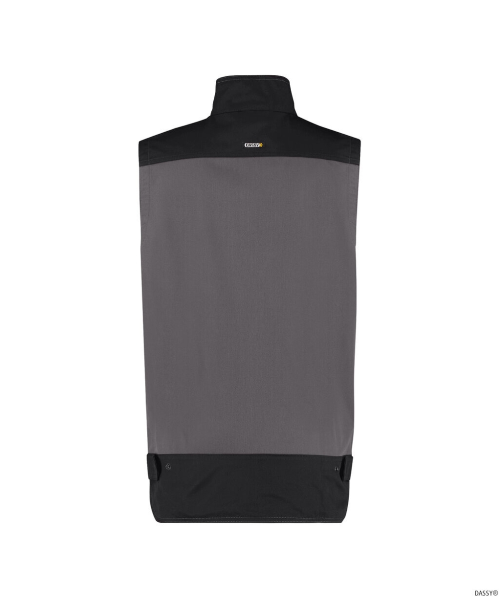 DASSY-Workwear, Sommerweste FARO, grau/schwarz