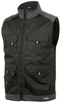 DASSY-Workwear, Sommerweste FARO, schwarz/grau