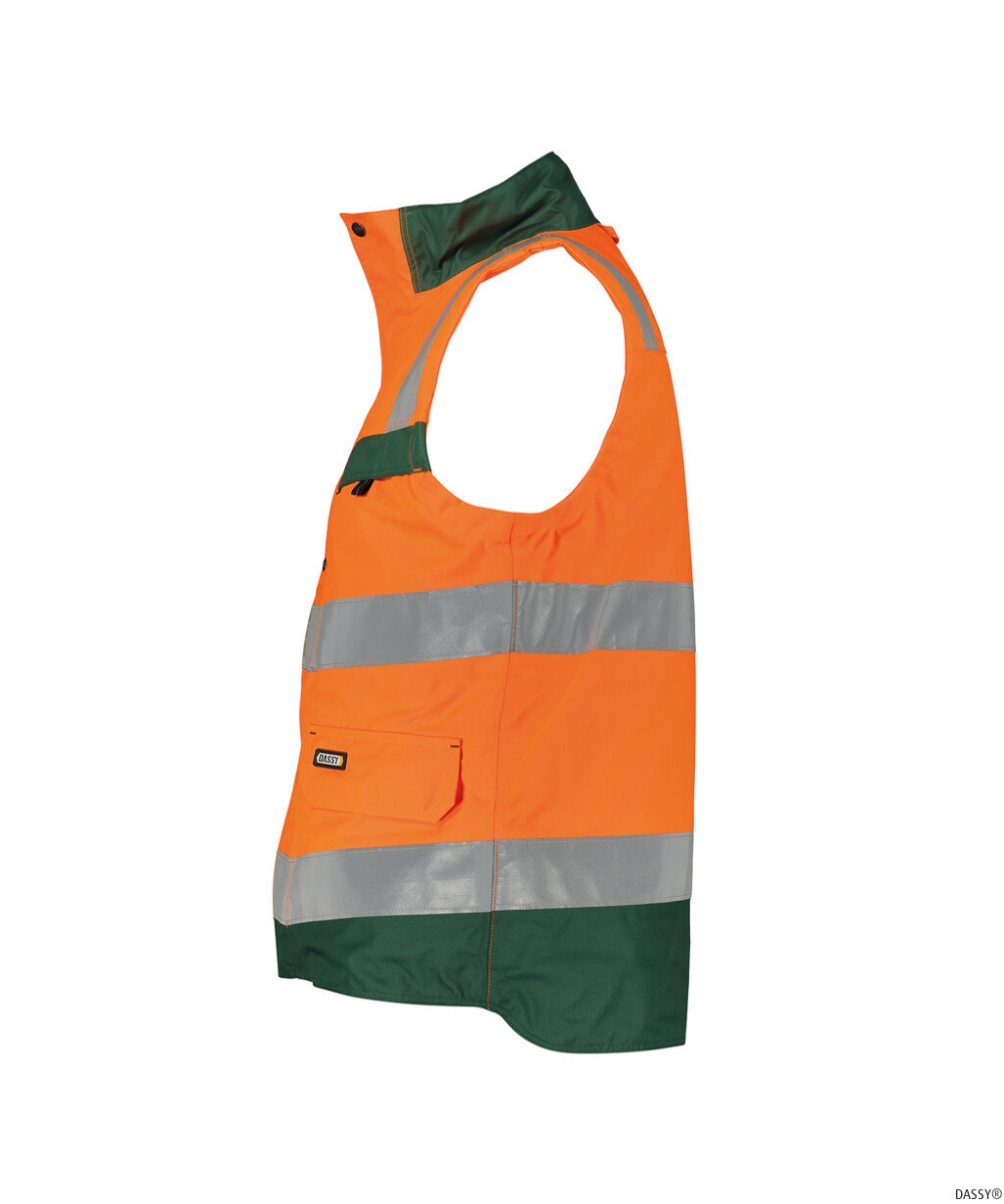 DASSY-Warnschutz, Weste BILBAO , orange/grün