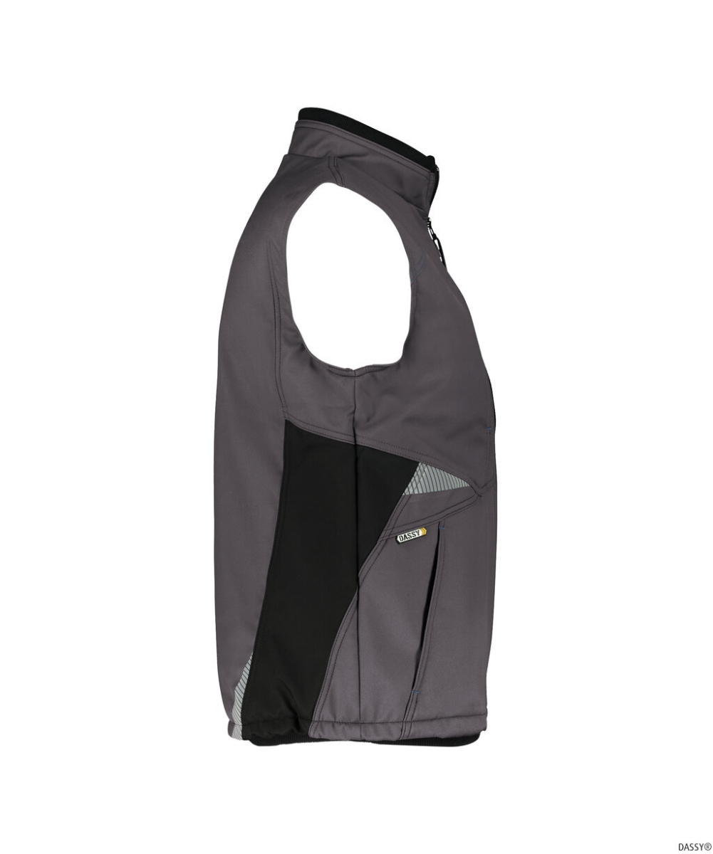 DASSY-Workwear, Weste FUSION, grau/schwarz