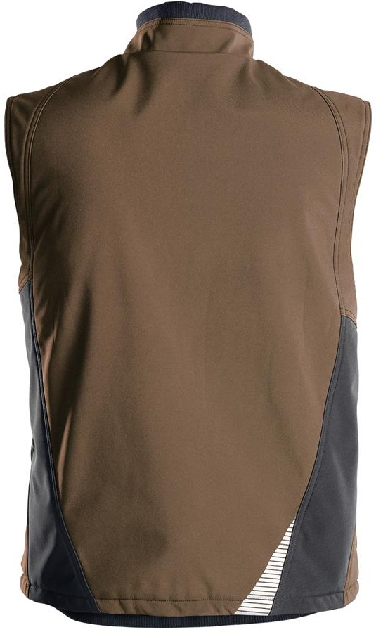 DASSY-Workwear, Softshell-Weste FUSION, braun/grau