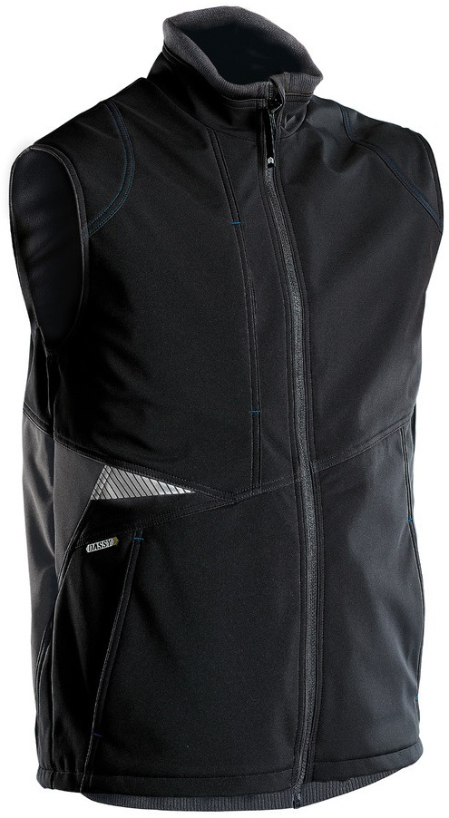 DASSY-Workwear, Softshell-Weste FUSION, schwarz/grau