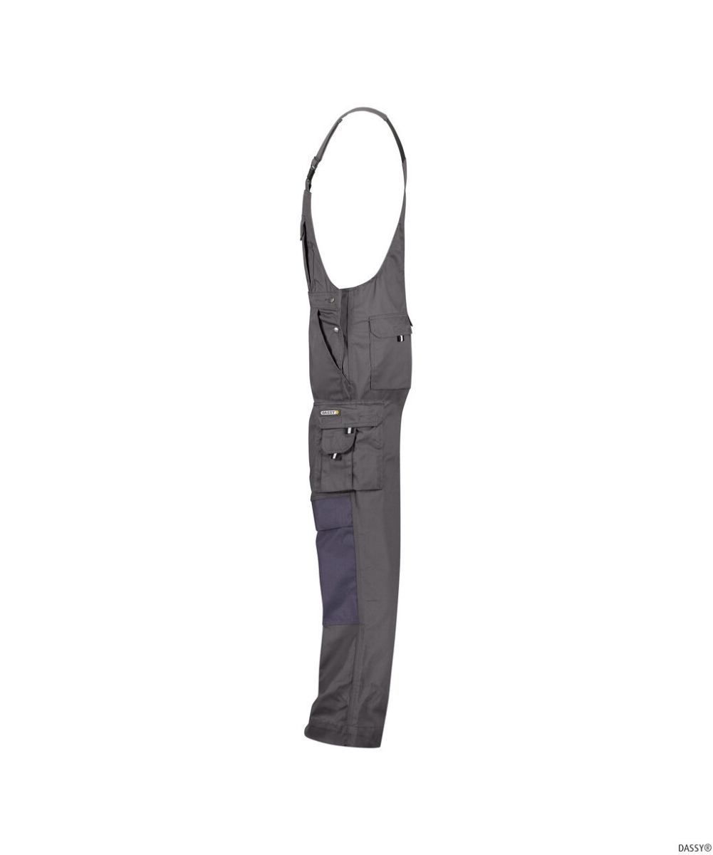 DASSY-Workwear, Latzhose VENTURA , grau