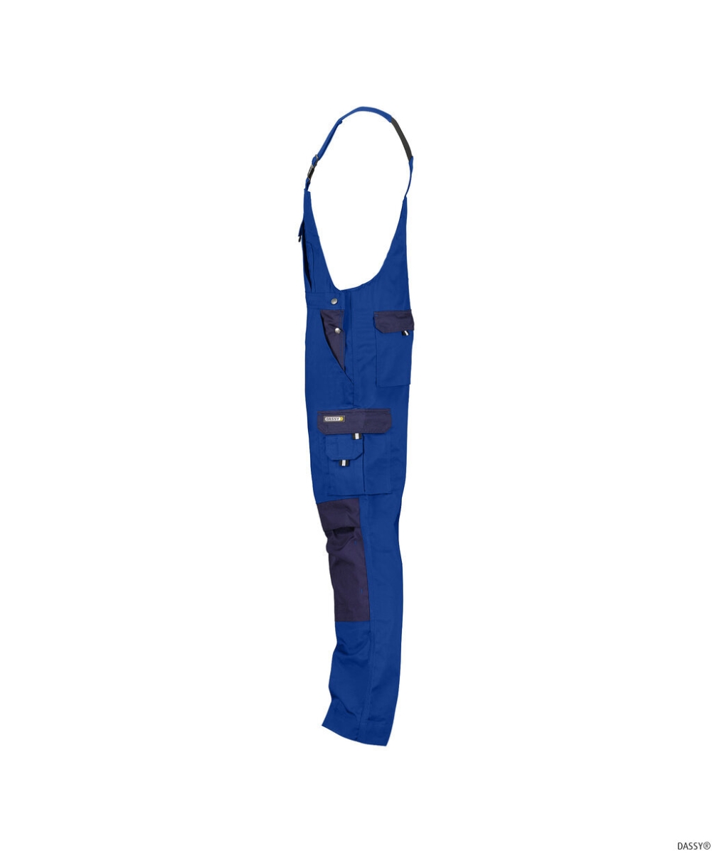 DASSY-Workwear, Latzhose VERSAILLES, kornblau/dunkelblau