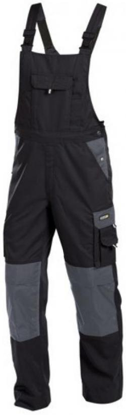DASSY-Workwear, Latzhose VERSAILLES, schwarz/grau