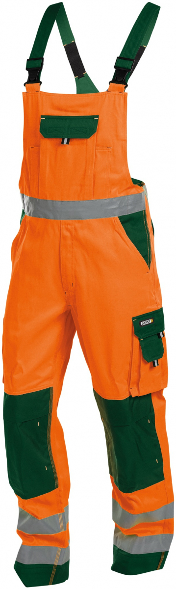 DASSY-Warnschutz, Latzhose "TOULOUSE" , orange/grn