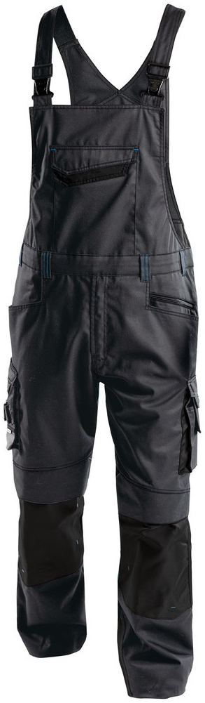 DASSY-Workwear, Latzhose VOLTIC, grau/schwarz