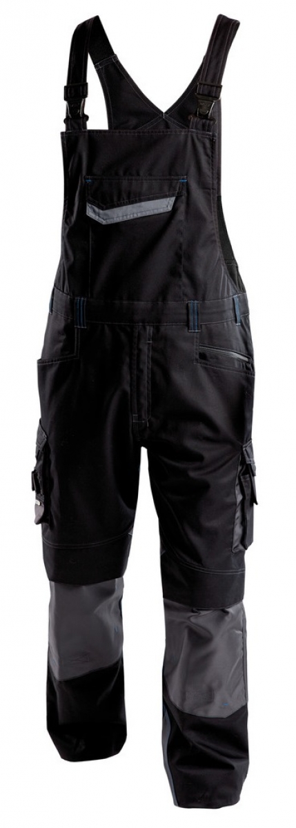 DASSY-Workwear, Latzhose "VOLTIC",  schwarz/grau