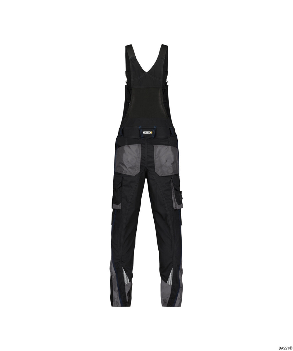 DASSY-Workwear, Latzhose VOLTIC, schwarz/grau