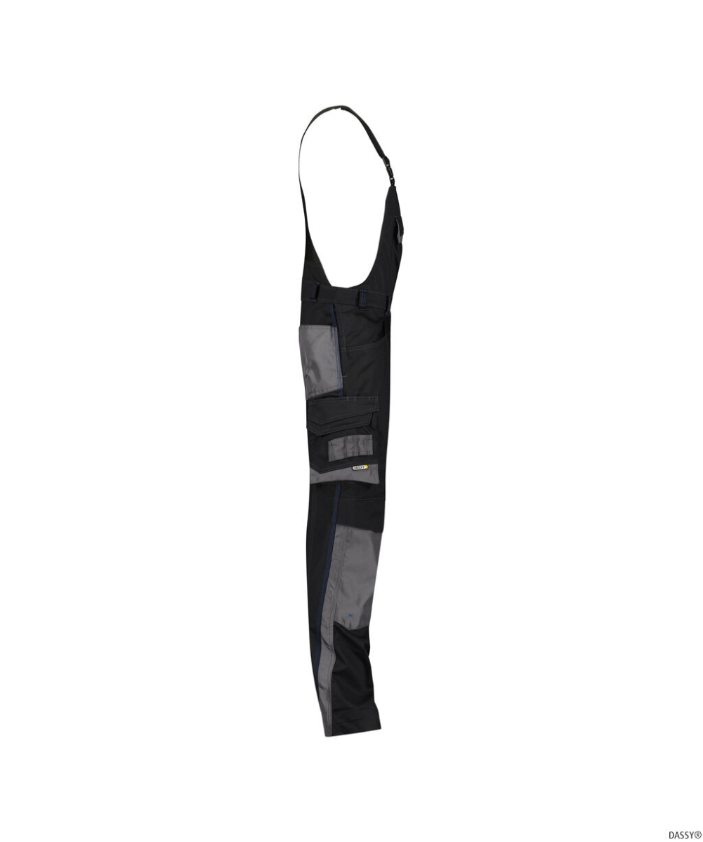 DASSY-Workwear, Latzhose VOLTIC, schwarz/grau