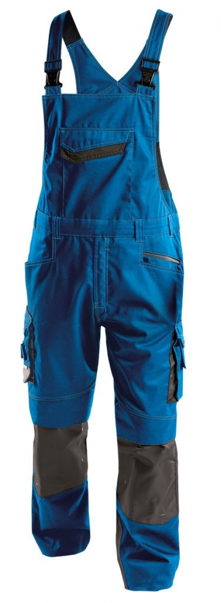 DASSY-Workwear, Latzhose "VOLTIC",  kornblau/grau