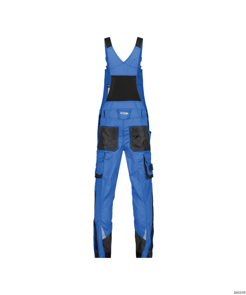 DASSY-Workwear, Latzhose VOLTIC, kornblau/grau