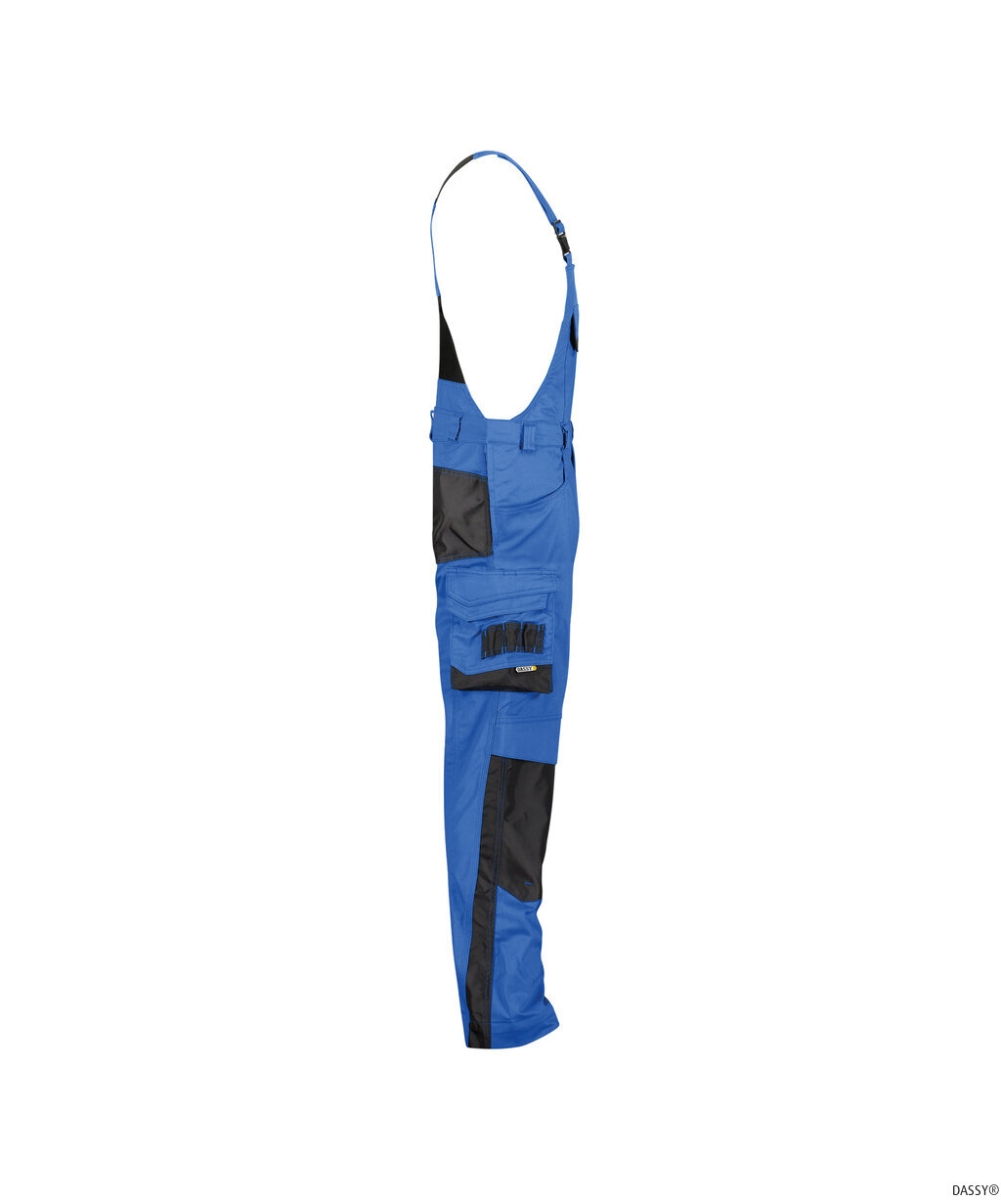 DASSY-Workwear, Latzhose VOLTIC, kornblau/grau