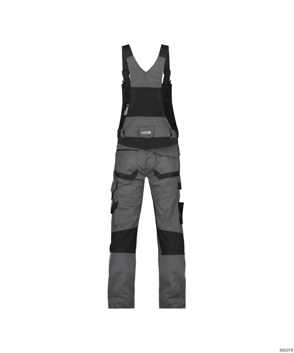 DASSY-Latzhose TRONIX , anthrazitgrau/schwarz