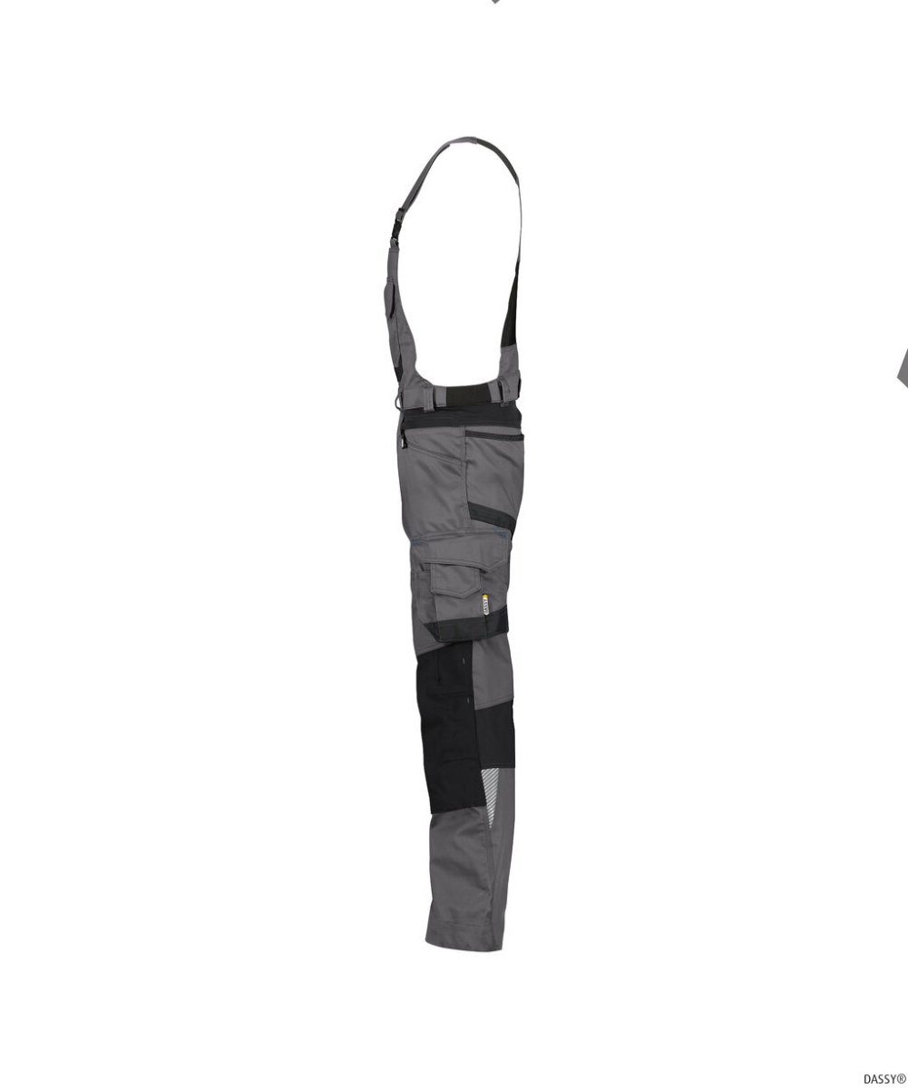 DASSY-Latzhose TRONIX , anthrazitgrau/schwarz