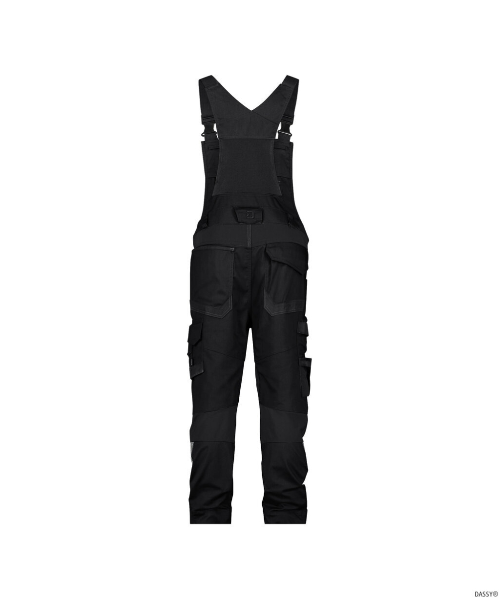 DASSY-Stretch-Arbeitslatzhose mit Kniepolstertaschen TRONIX NEXT, 245 g/m², schwarz