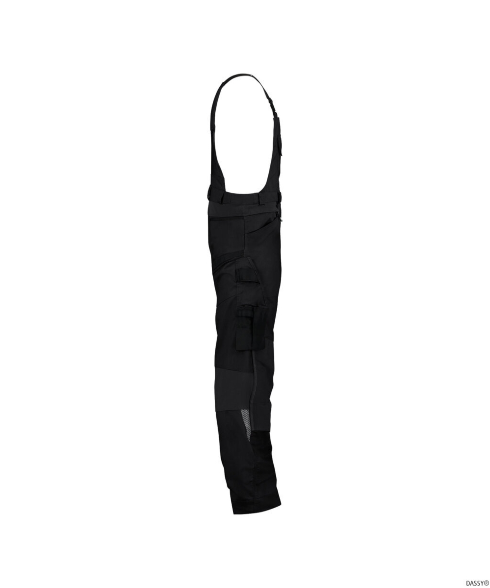 DASSY-Stretch-Arbeitslatzhose mit Kniepolstertaschen TRONIX NEXT, 245 g/m², schwarz